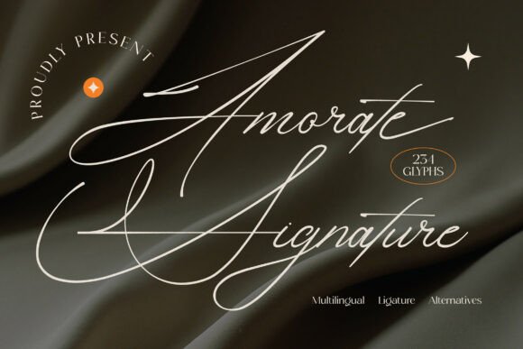 Amorate Signature: An Elegant Typeface for Personal Branding