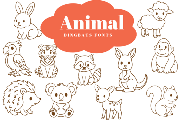 Animal Dingbats: A Sketch-Style Font for Creative Projects