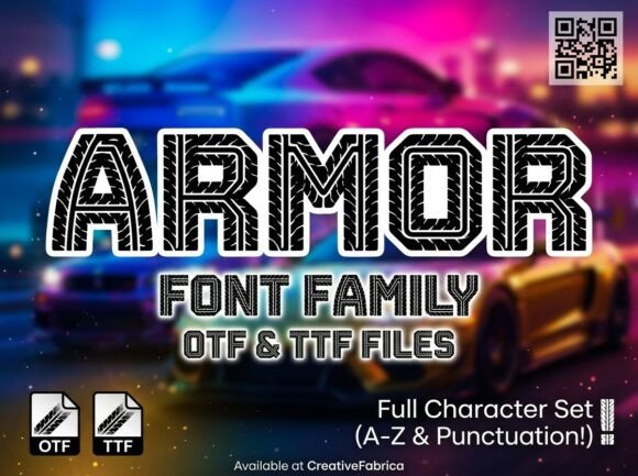 Armor: The Tactical Display Typeface for Bold Branding