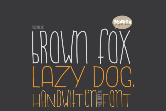 Brown Fox Lazy Dog: Elevate Your Craft with a Single Line Sketch Font