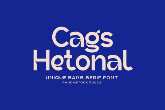Cags Hetonal: A Modern Typeface for Striking Brand Identity