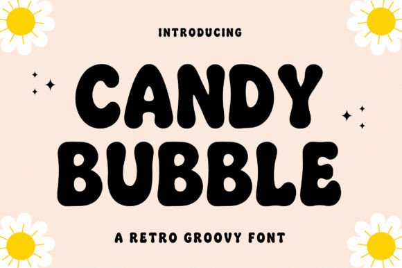 Candy Bubble: Playful Retro Font for Creative Projects