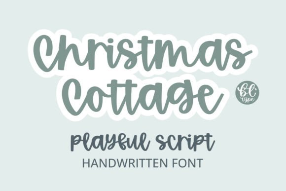 Christmas Cottage: A Charming Script for Festive Designs