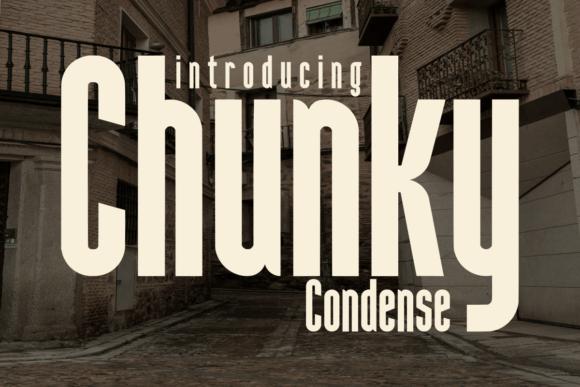 Chunky Condense: Bold Retro-Modern Display Font