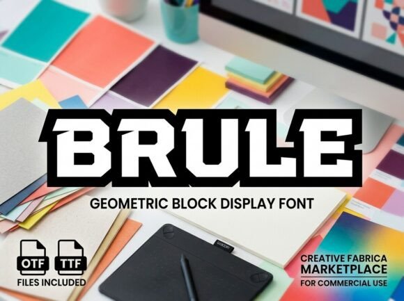 Command Attention with Brule: The Mighty Display Typeface
