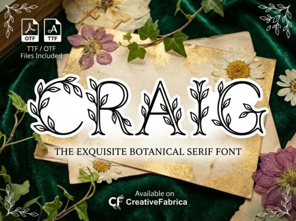 Craig: The Art of Nature in Display Typography