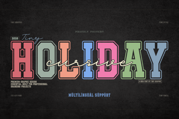 Cursive Holiday: A Font Pairing for Timeless Design