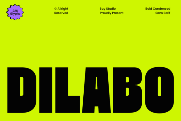 Dilabo: The Bold Typeface for Impactful Design