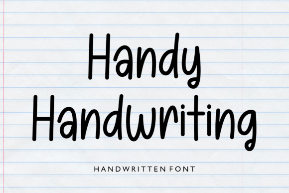 Handy Handwriting: Your Friendly Font for Creative Projects
