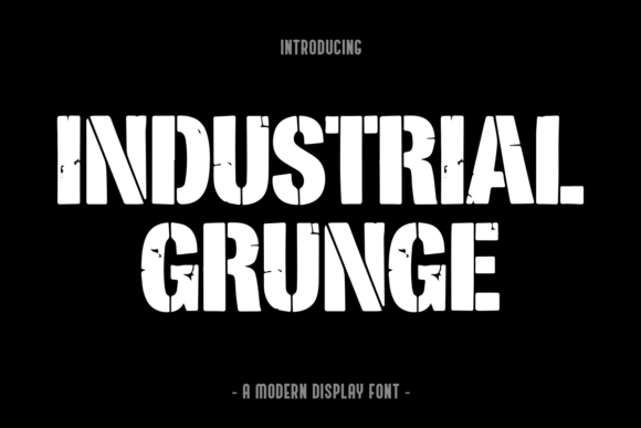 Industrial Grunge Font: Bold Type for Authentic Designs