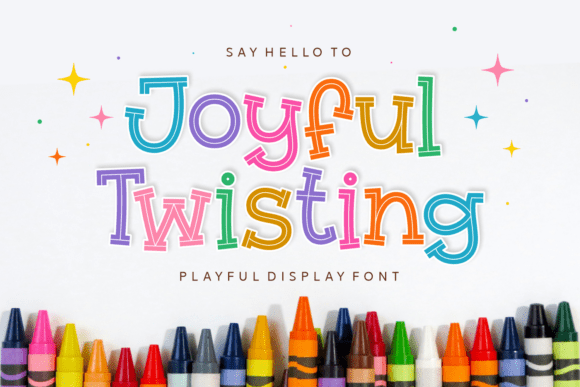 Joyful Twisting Font: Handcrafted Charm for Modern Design