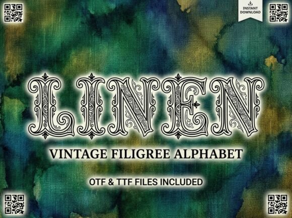 Linen and Woven: A Typeface of Regal Elegance