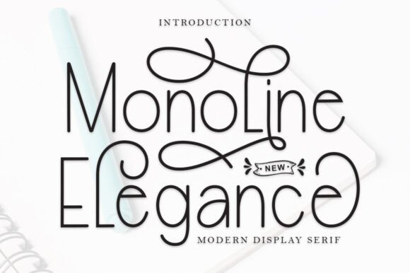 Monoline Elegance: A Font for Every Creative Occasion