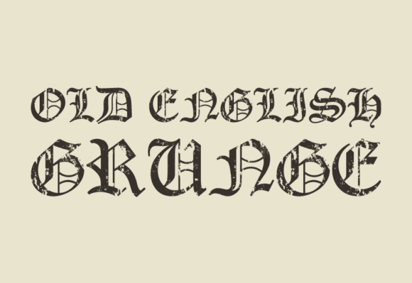 Old English Grunge: A Typeface with Timeless Attitude