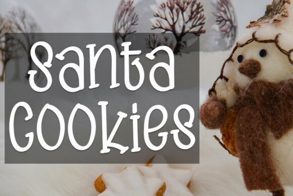 Santa Cookies Font: Elegant Design for Creative Projects