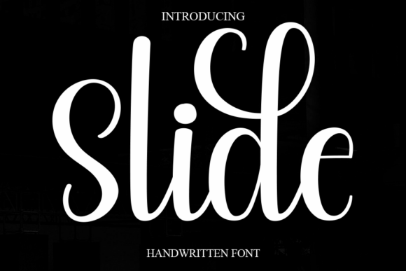 Slide: A Sweet and Cursive Handwritten Font