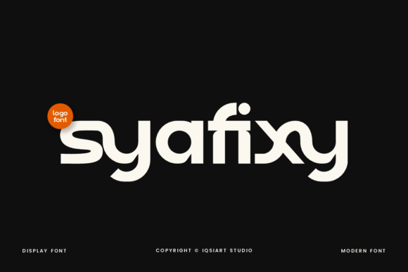 Syafixy: A Bold Display Typeface for Modern Designs