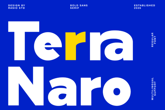Terra Naro: A Modern Typeface for Bold Visual Impact