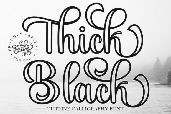 Thick Black Outline Otf: A Font of Elegant Contrast