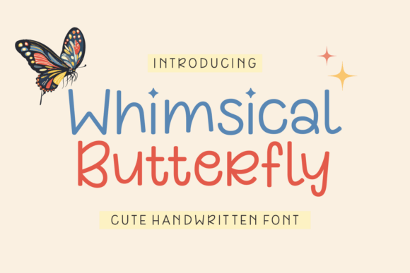 Whimsical Butterfly: A Dreamy Display Typeface for Creative Projects